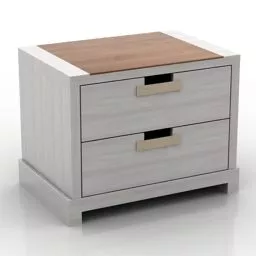 Locker Curved Face 3d model