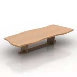Table Solid Wood 3d model