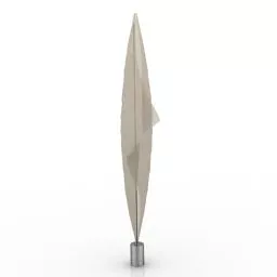 Golden Base Lamp Jade Shade 3d model