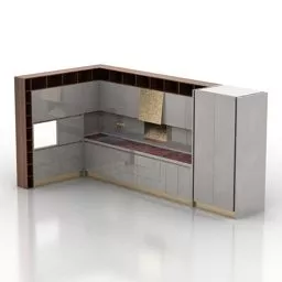 Mobile Display Cabinet Wall Mount 3d model