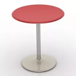 Round Glass Coffee Table Iron Leg 3d model