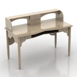 Conference Room Long Table And Chairs 3d model