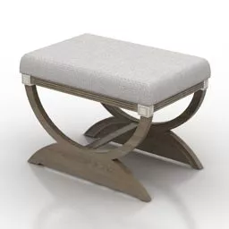 Upholstery Seat Steel Leg 3d model