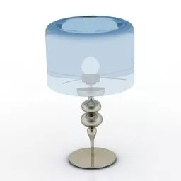 Ceiling Lamp With Gold Frame 3d model
