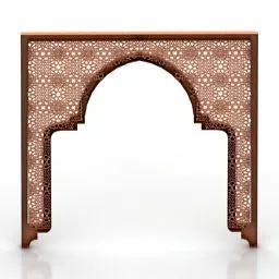 Arc Wall Decoration Asian Style 3d model