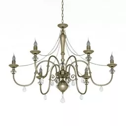Luster Lamp Candlestick Style 3d model