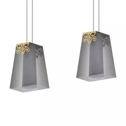Table Lamp Flower Shade 3d model