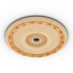 Rosette Circle Vintage Style 3d model