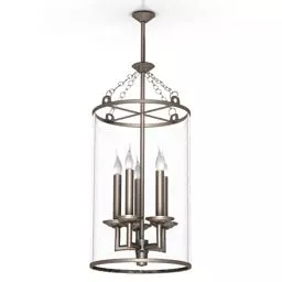 Ceiling Lamp White Shade 3d model