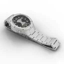 Small Dial Wrist Watch 3d model
