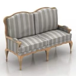 European Frame Bronze Material 3d model