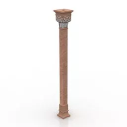 Classic Column Moroccan Style 3d model