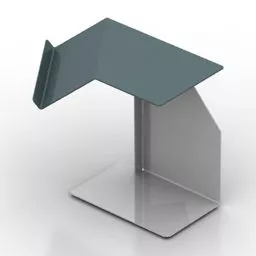 Chinese Bedside Table Wooden With Handle 3d model