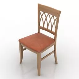 Country Wood Chair Orfey 3d model