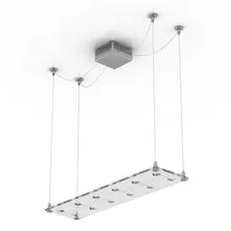Ceiling Lamp White Shade 3d model