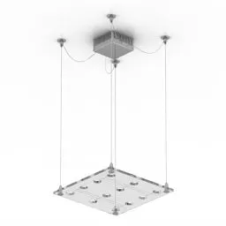 Glass Ceiling Lamp Lussole 3d model