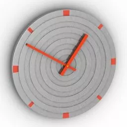 Wall Clock Circle Dial 3d model