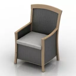 Armchair Tall Wingback 3d model