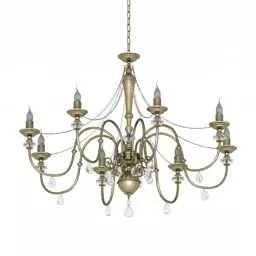 Ceiling Lamp With Gold Frame 3d model