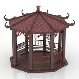 Traditional China Pavilion 3d model