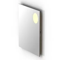 Square Lamp Fluorescent 3d model
