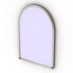 Curved Top Mirror 3d model