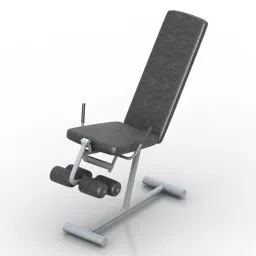 Gym Bench For Leg Exercise 3d model