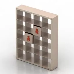 Modern Rack Shelf 3d model