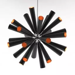 Table Lamp Flower Shade 3d model