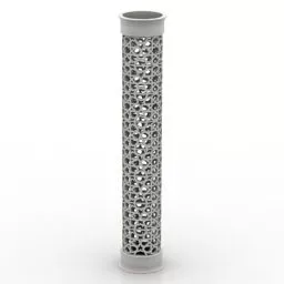 Cylinder Column Carved Style 3d model