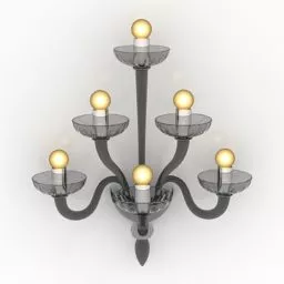 Sconce Lamp Candle Shape 3d model