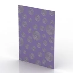 Purple Divider Panel With Texture 3d model