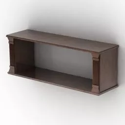 Rectangular Mdf Shelf 3d model