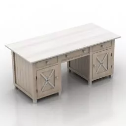 Kid Table With Mirror 3d model