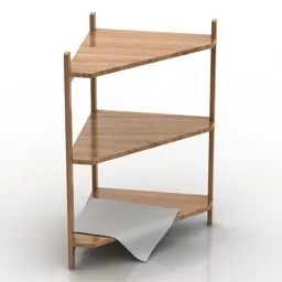 Curved Rack Decoration 3d model