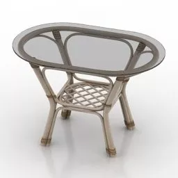 Table Stool For Kitchen 3d model