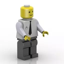 Toy Lego Man Character 3d model