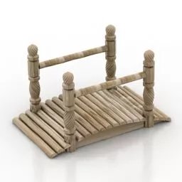 Bridge Garden Structure 3d model