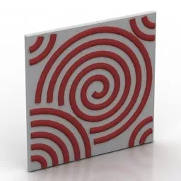Panel Circle Pattern 3d model