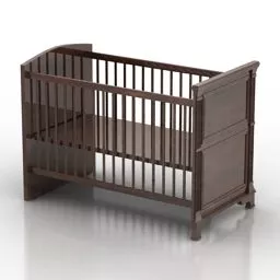 Single Bed With Drawer Furniture 3d model