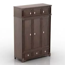 Wardrobe Antique Style 3d model