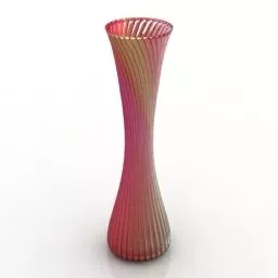 Vase Hourglass Shape 3d model