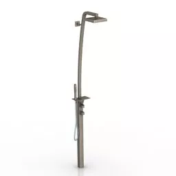 Sanitary Inox Shower Set 3d model