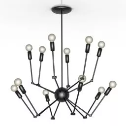 Ceiling Chandelier Octopus Shape 3d model