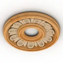 Decoration Rosette Carved Style 3d model