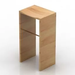 Bar Chair Simple Platform 3d model