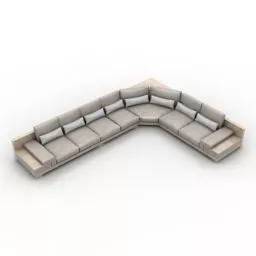 Sofa Flower Module Shape 3d model