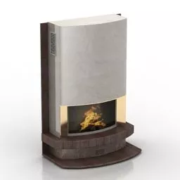 Modern Fireplace 3d model