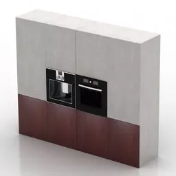 Luxury Bedside Cabinet For Bedroom 3d model