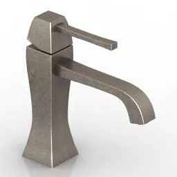 Modern Faucet Stainless Steel 3d model